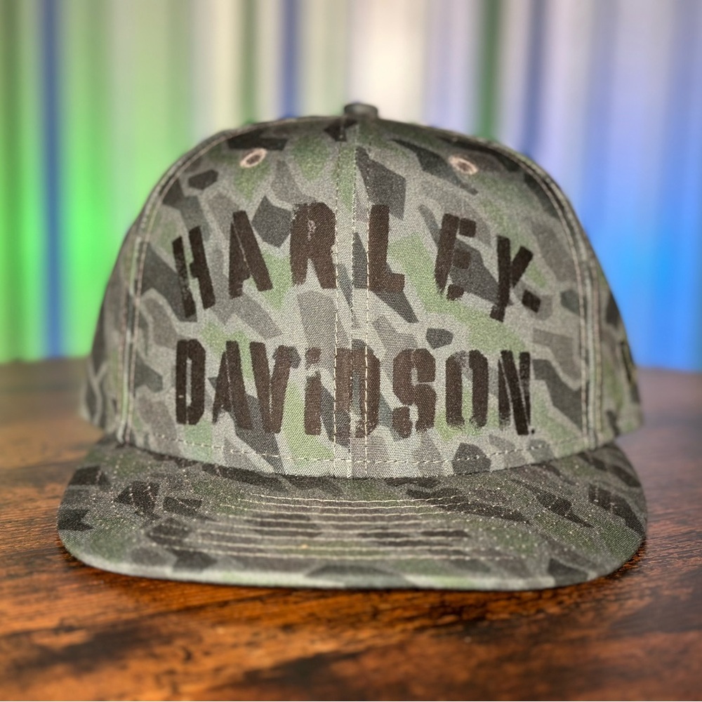 Harley-Davidson Men’s Camouflage 59FIFTY Flat Brim Cap